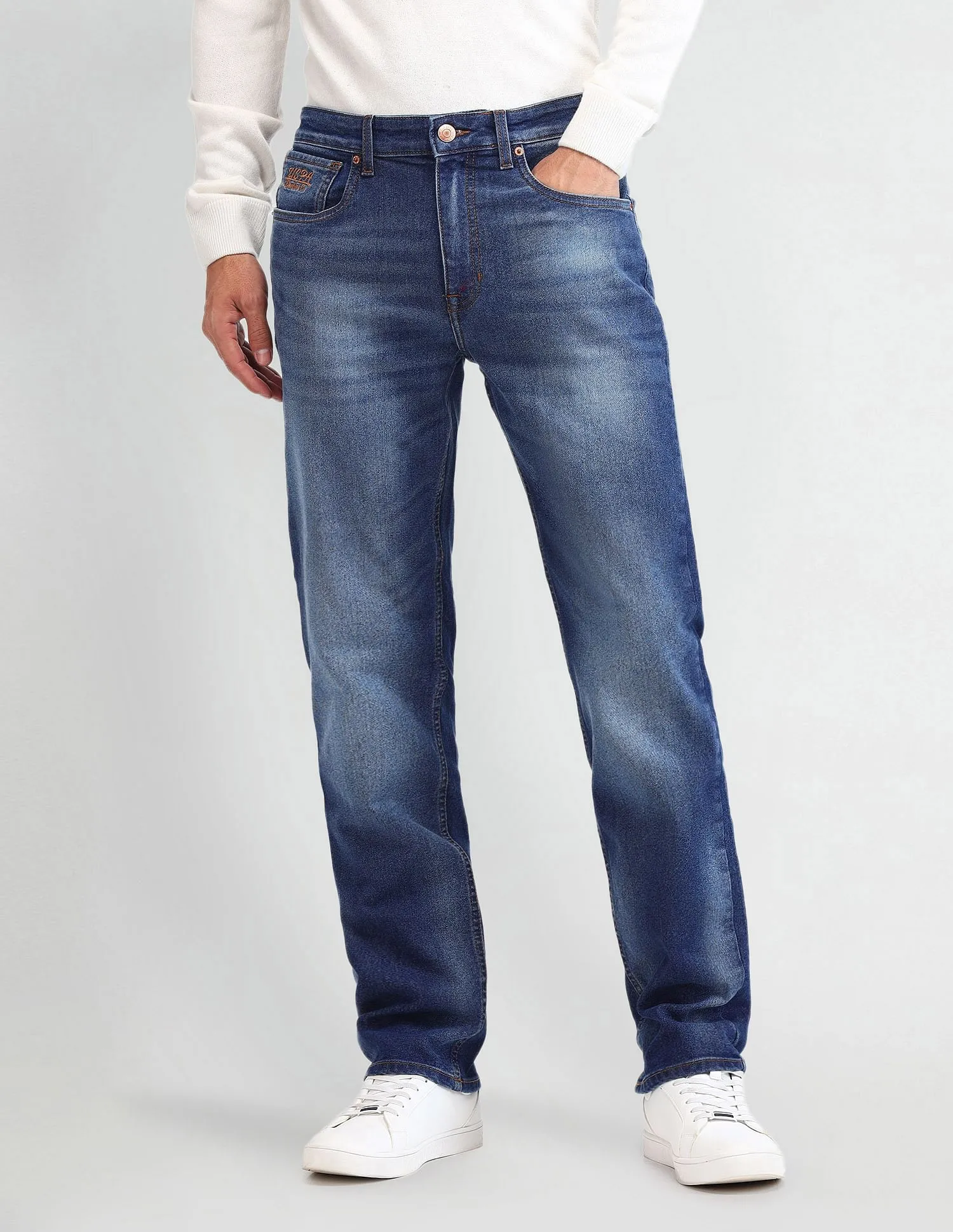 U.S. Polo Assn. Denim Co. Harold Slim Straight Fit Blue Jeans