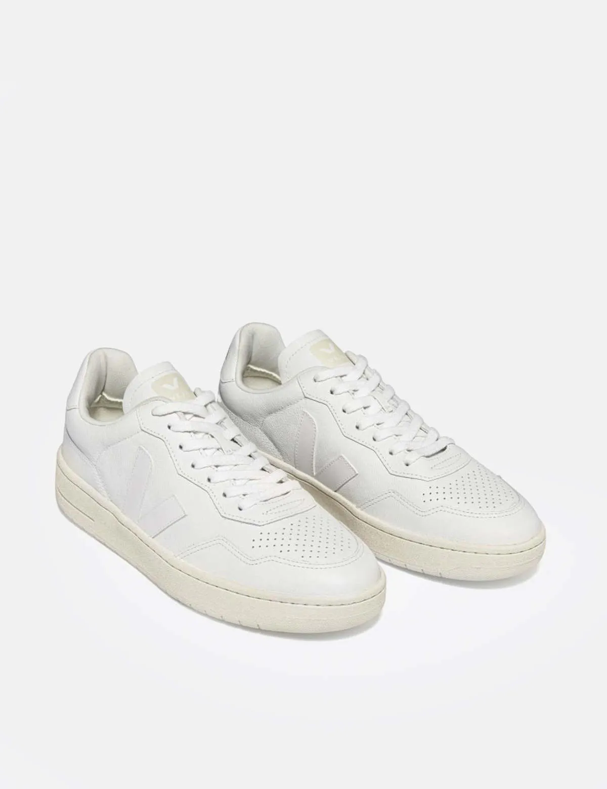 V-90 O.T. Leather Trainers - Extra White