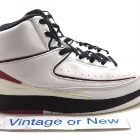 Vtg nike air jordan ii 2 white varsity red black retro gs 2004 sz 7y