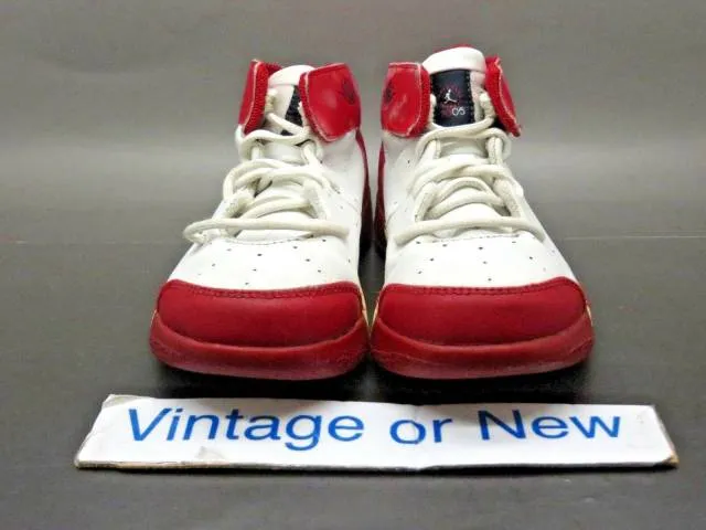 Vtg og nike air jordan melo 1.5 white red toddler 2005 sz 10c