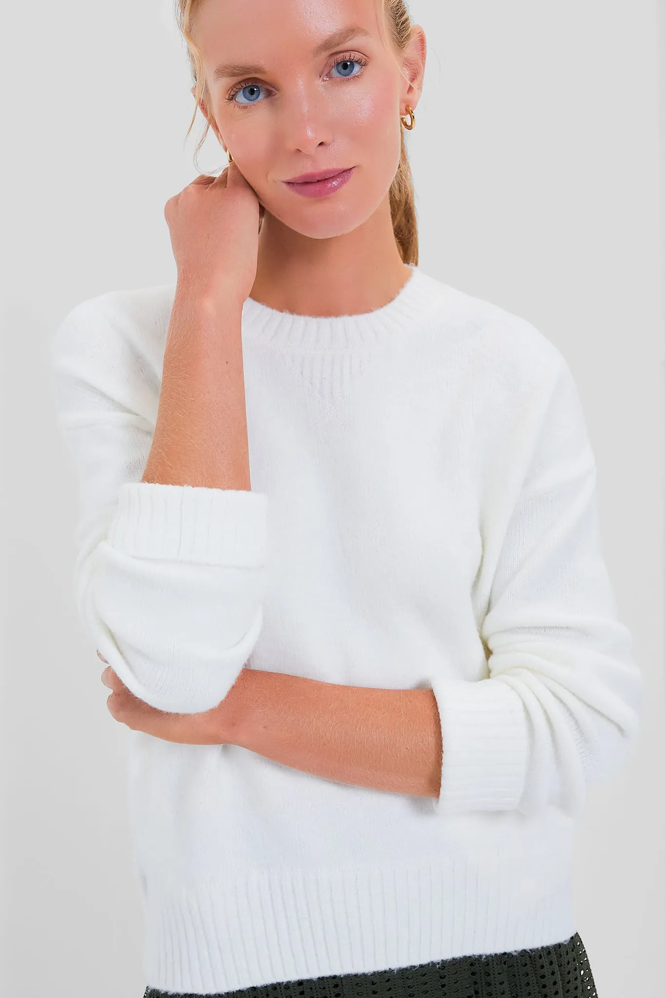 White Faris Pullover