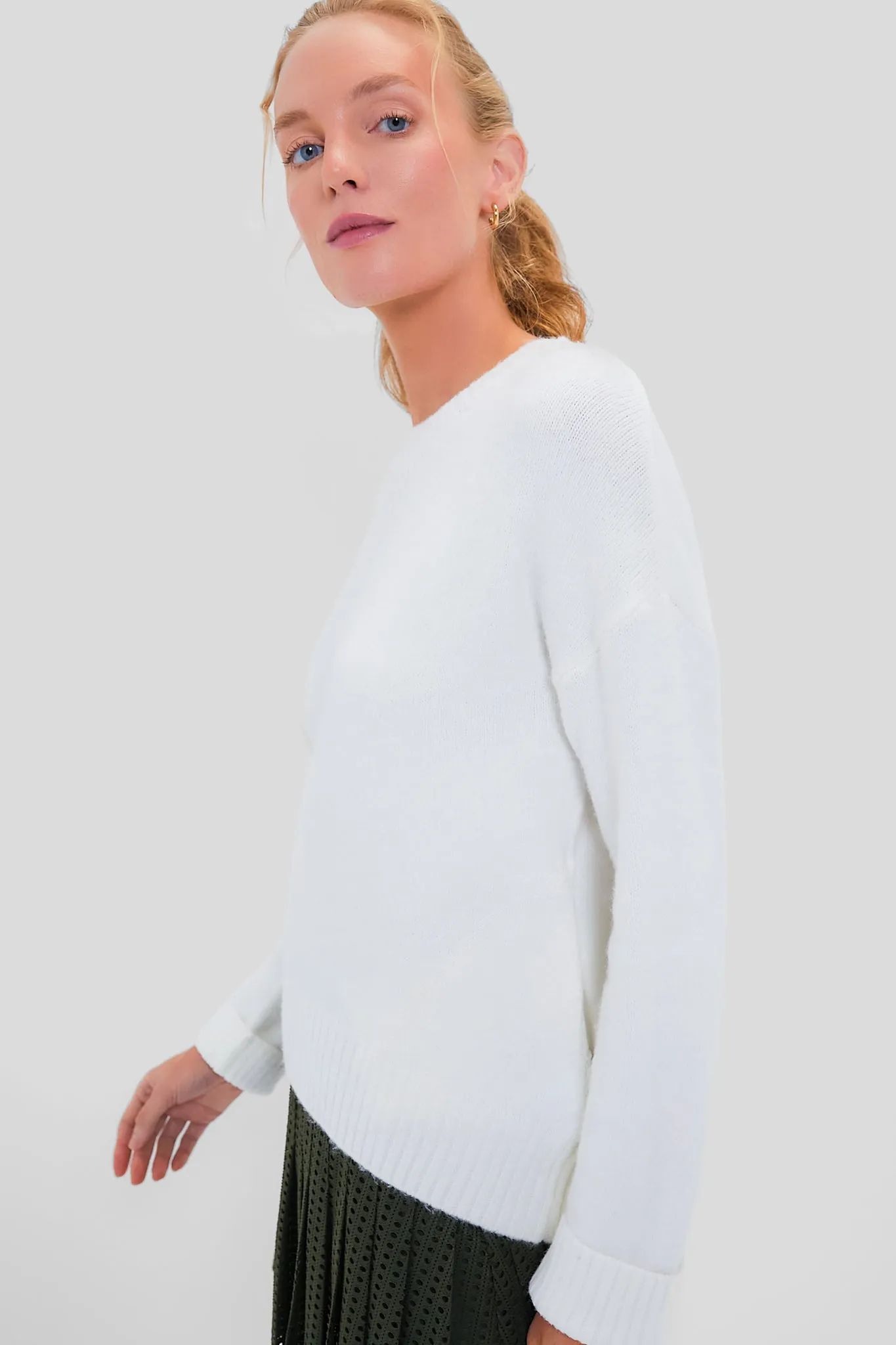 White Faris Pullover