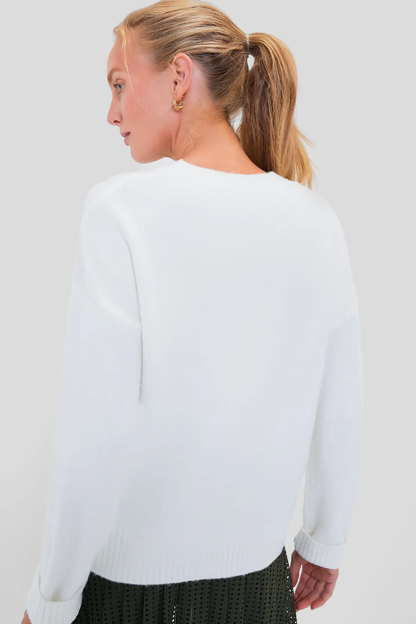 White Faris Pullover