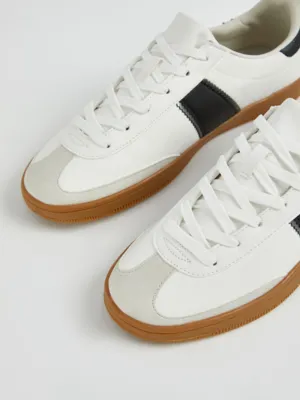 White Side Stripe Slim Retro Trainers | Women | George at ASDA