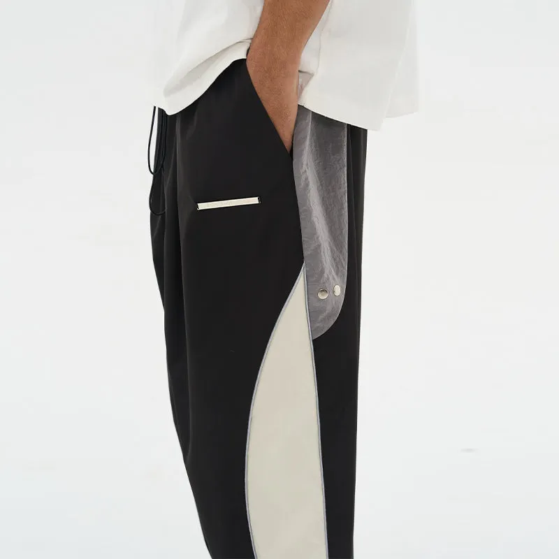 Wide Leg Adjustable Track Pants