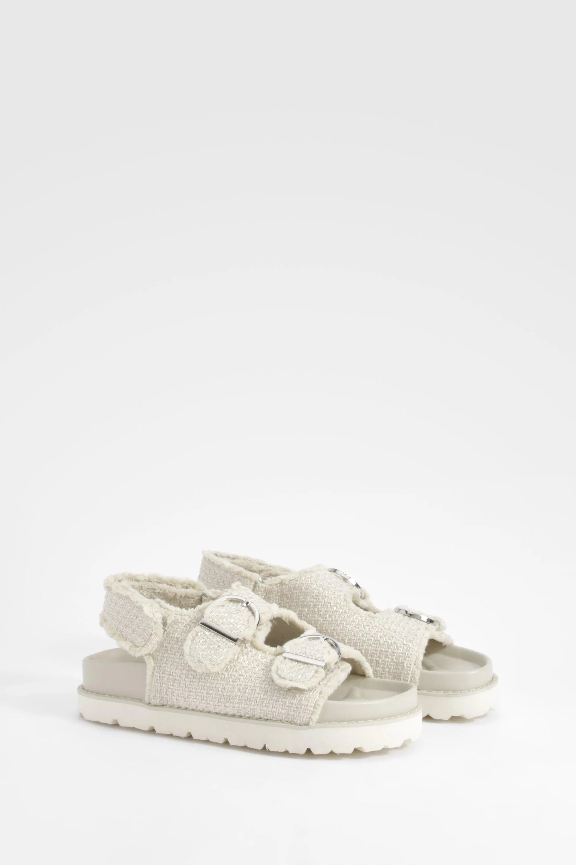 Wide Width Boucle Dad Sandals