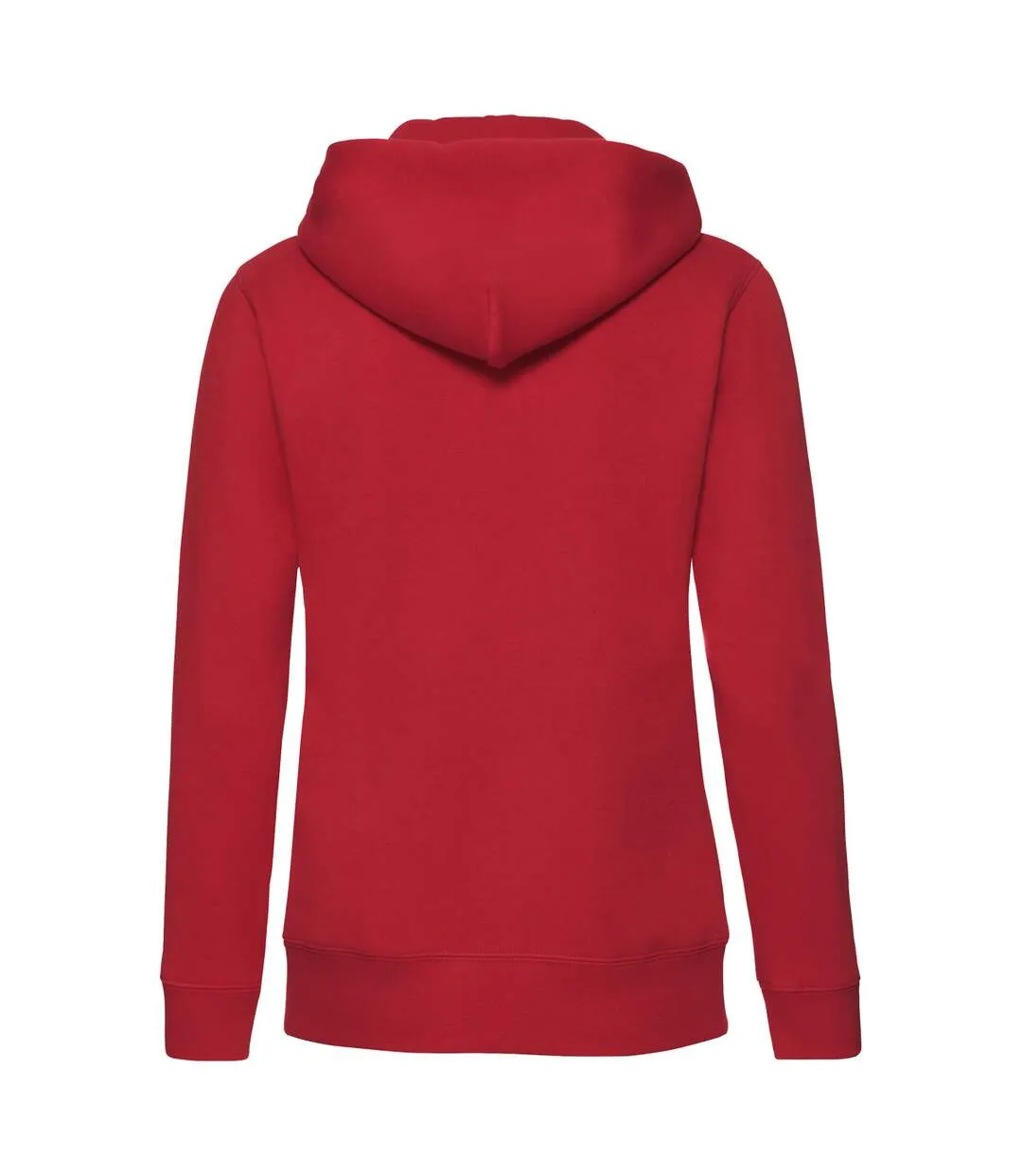 Womens/ladies premium lady fit full zip hoodie red Fruit of the Loom