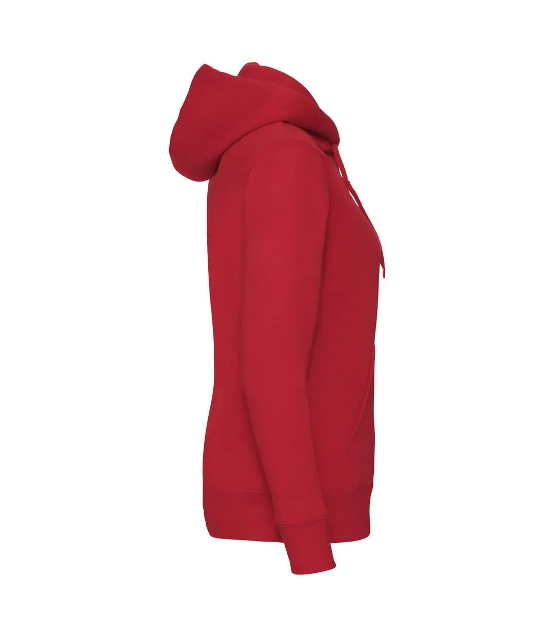 Womens/ladies premium lady fit full zip hoodie red Fruit of the Loom