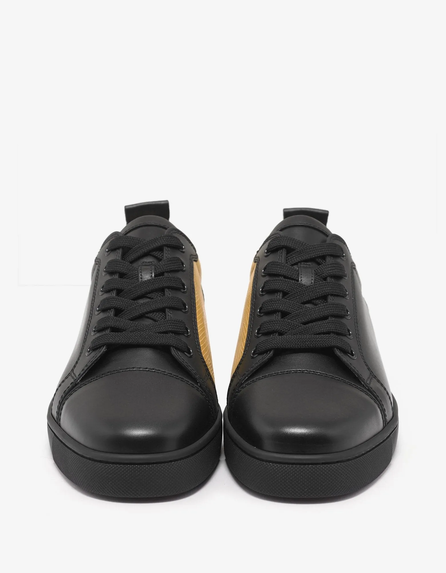 Yang Louis Junior Black & Gold Trainers -